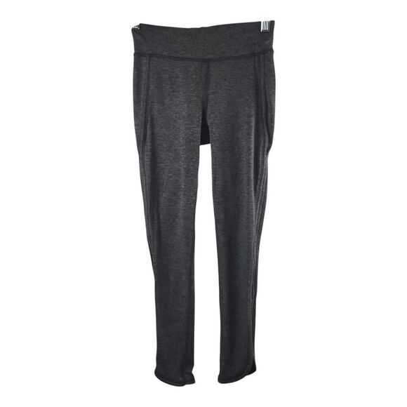 NEW Free People Movement Medium Gray Black Cropped Leggings Cutouts Athleisure - Picture 5 of 13